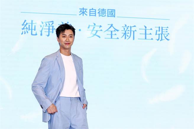 江宏杰18日出席医美肉毒活动，造型帅气。（邓博仁摄）