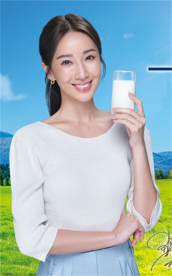隋棠接下全新鲜奶广告。（福乐一番鲜提供）