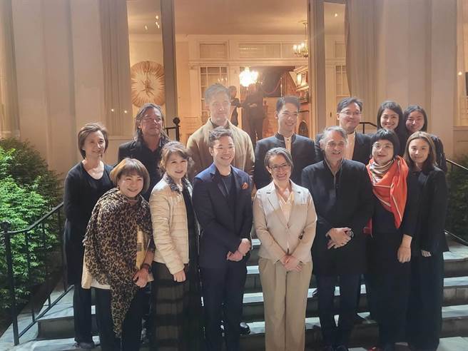 台湾驻美代表萧美琴美东时间18日晚间出席国家交响乐团在双橡园的音乐会。（李欣恬摄）