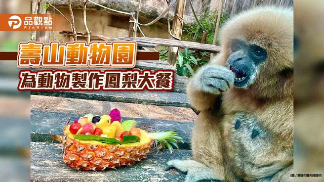 寿山动物园将盛产凤梨入食谱  园内动物享用当季好滋味