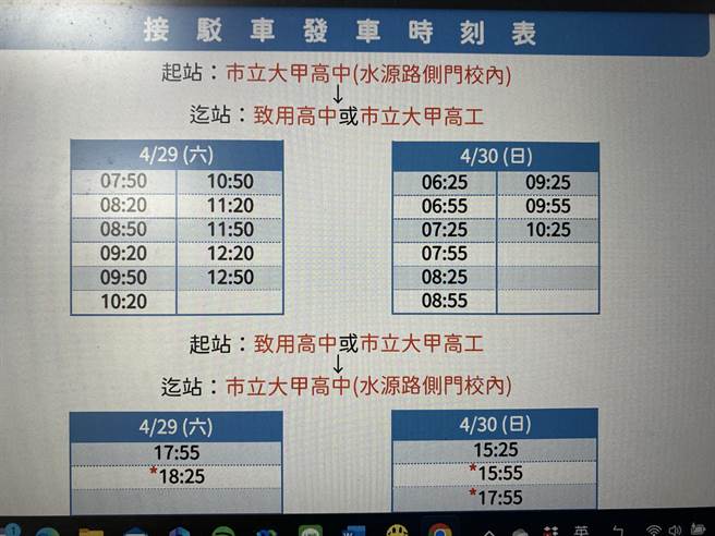 技专校院入学测验中心将设专车接驳台中大甲区四技二专统测考生。（林志成摄）