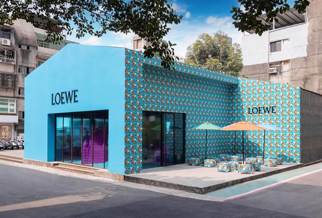 Loewe 於中山北路開設的Paula’s Ibiza期間限定店。（Loewe提供）