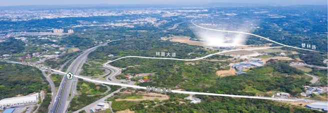 「宏道新竹帝宝」邻近茄苳交流道与竹科交流道，距离新竹科学园区仅8~10分钟车程。（甲山林集团提供）