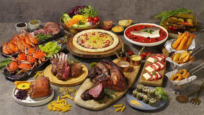 天成文旅 華山町餐酒館母親節自助式海陸饗宴。（華山町餐酒館提供）