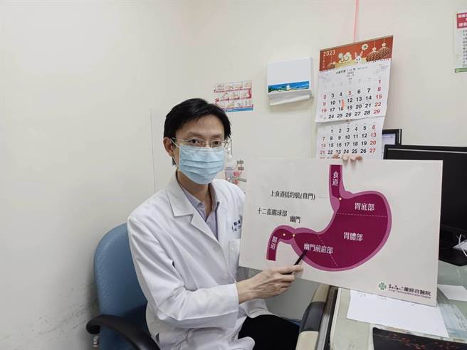 童综合胃肠肝胆科经医师郑煜明表示，民眾若严重胃炎小心淋巴瘤找上门，幽门杆菌恐是祸首。（童综合医院提供）