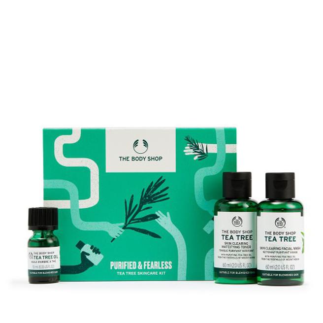 Global Mall环球Online推出THE BODY SHOP AYR 茶树凈肤迷你原装礼盒，推荐价880元。（Global Mall提供）