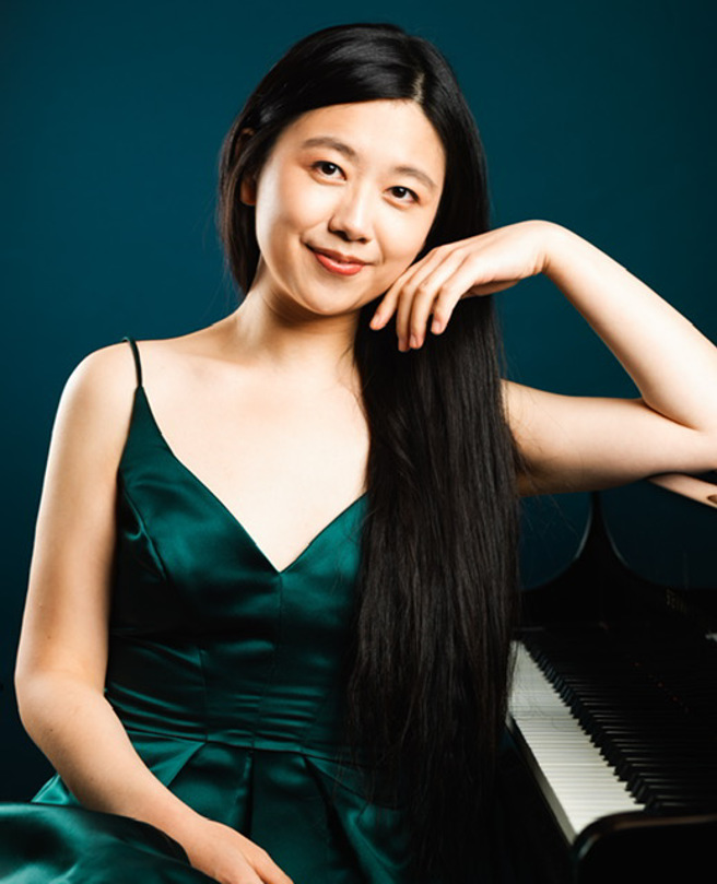 来自台湾的江佳蓁以古典音乐创作专辑《Origin源》获得2023年全球音乐奖(Global Music Award)金奖荣耀。(戴志扬翻摄)