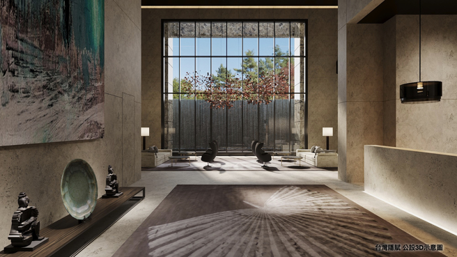 公设规划为苏静麒老师主导，也是七期豪宅品牌建商御用大师。(图/业者提供)