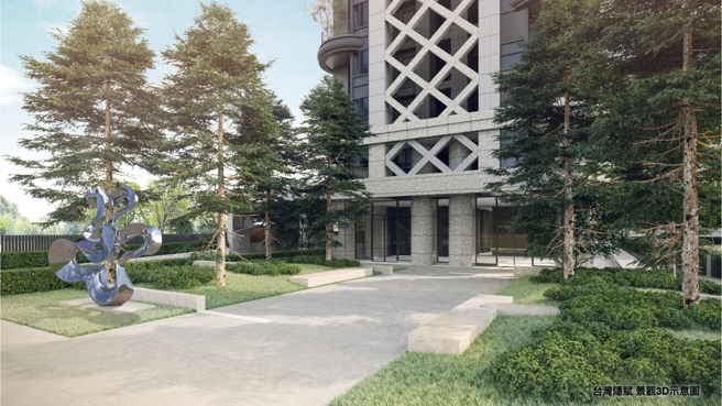 「台湾隐赋」景观规划落羽松广场，在家就能享受城市中最稀缺的自然绿意。(图/业者提供)