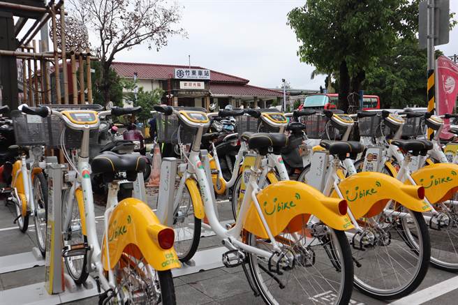 YouBike2.0在竹东、新丰、湖口3乡镇建置50站点，主要设点在学校、铁公路车站、停车场、社区住宅、机关公设、商业区等处。（邱立雅摄）