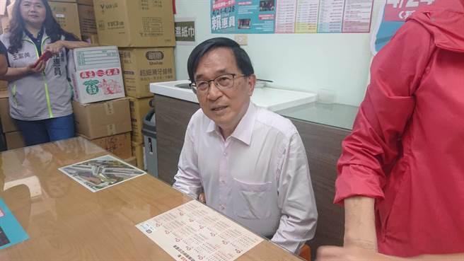 陈水扁提到侯友宜觉得是很好的人才。（程炳璋摄）