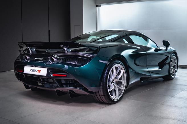 台湾限定原生经典特仕版720S Coupe车尾。（McLaren Taiwan提供）