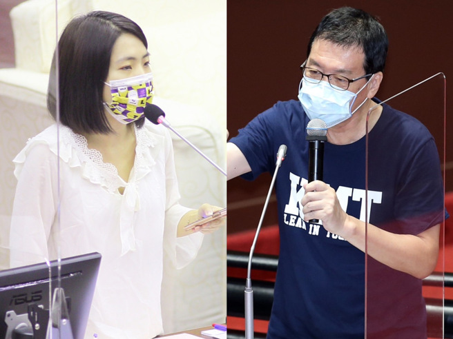 国民党台北市第七选区（信义、南松山）立委初选，由台北市议员徐巧芯(左)挑战现任立委费鸿泰(右)。(合成图/中时资料照)