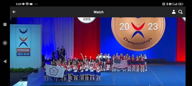 苗栗特教学校啦啦队赴美国佛罗里达参加世界特奥啦啦队锦标赛  勇夺银牌！（翻摄自锺东锦脸书／谢明俊苗栗传真）