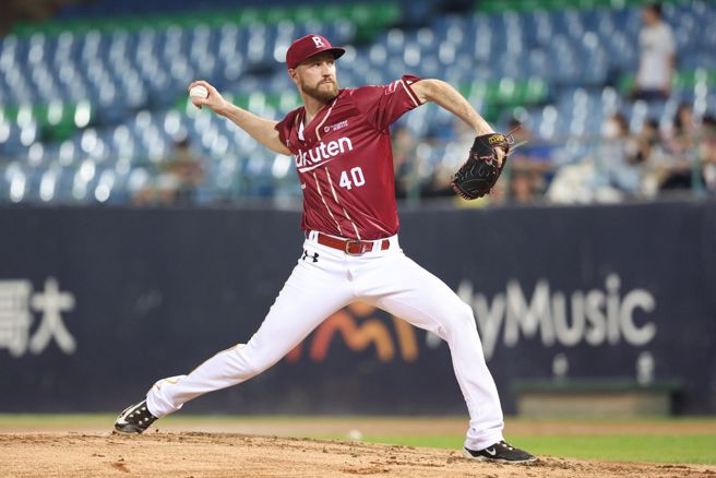 乐天桃猿洋投霍尔。（资料照，乐天桃猿提供）