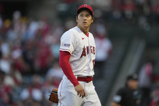 大谷翔平在投球方面依然展现强大压制力，取得个人近期3连胜。（美联社）