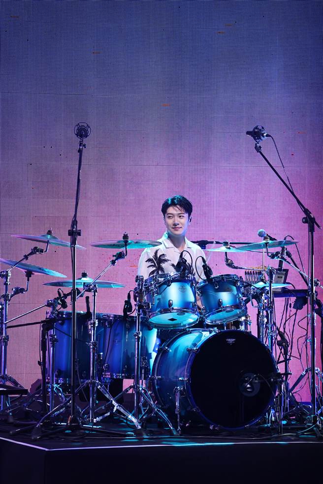 崔敏焕用中文说自己是「超级奶爸」。（罗永铭摄）