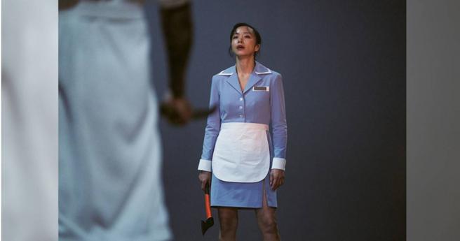 全道嬿在《格杀福顺》饰演传奇杀手，她为此花费4个月的时间锻炼，连酒都不喝。（图／Netflix提供）