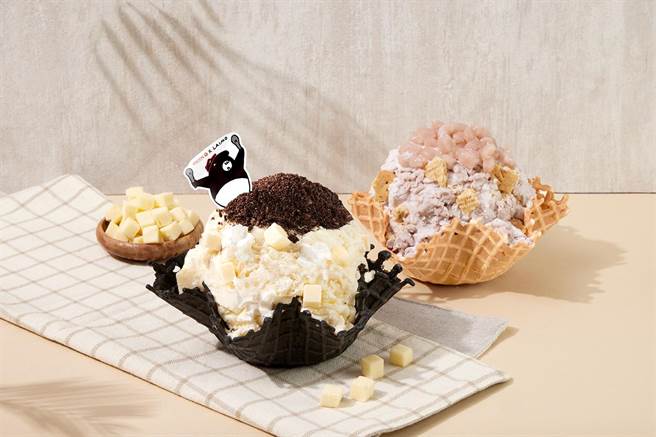 COLD STONE新推出「来貘生乳酪」（左）、「芋芋超载了」，160元起。（COLD STONE提供）
