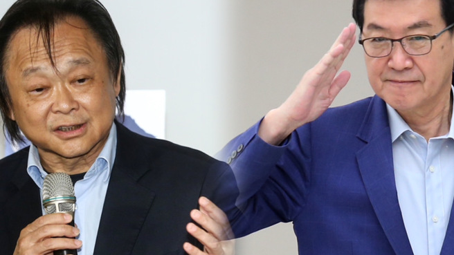 国民党台北市党部主委黄吕锦茹表示，费鸿泰（右）或有机会挑战民进党派出的士林大同候选人王世坚（左），但还需再做规划。（合成图，中时资料照）
