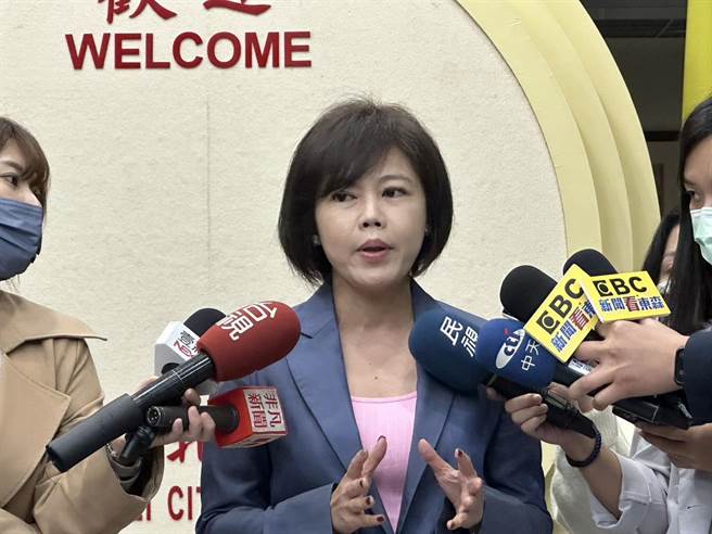 国民党台北市议员游淑慧分析，民进党在2024内湖南港立委还是会支持民进党现任立委高嘉瑜。（刘彦宜摄）