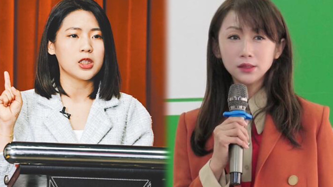 郭正亮认为，徐巧芯（左）的民调「90%会辗压」许淑华（右）。（合成图，取自徐巧芯、许淑华脸书）