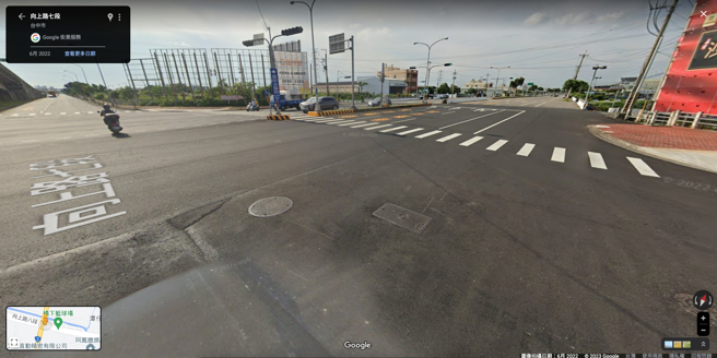 台中市向上路、中華路口（截取自 google map）