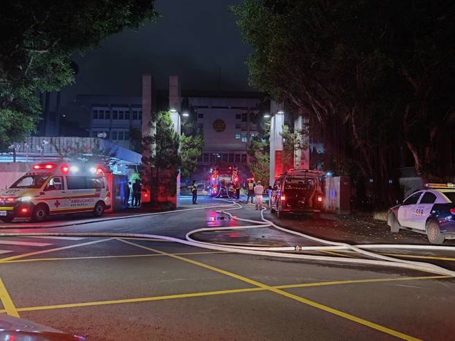 调查局惊传失火。（民眾提供）