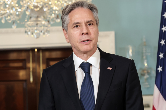 美國國務卿布林肯（Anthony Blinken）。（圖／美聯社）