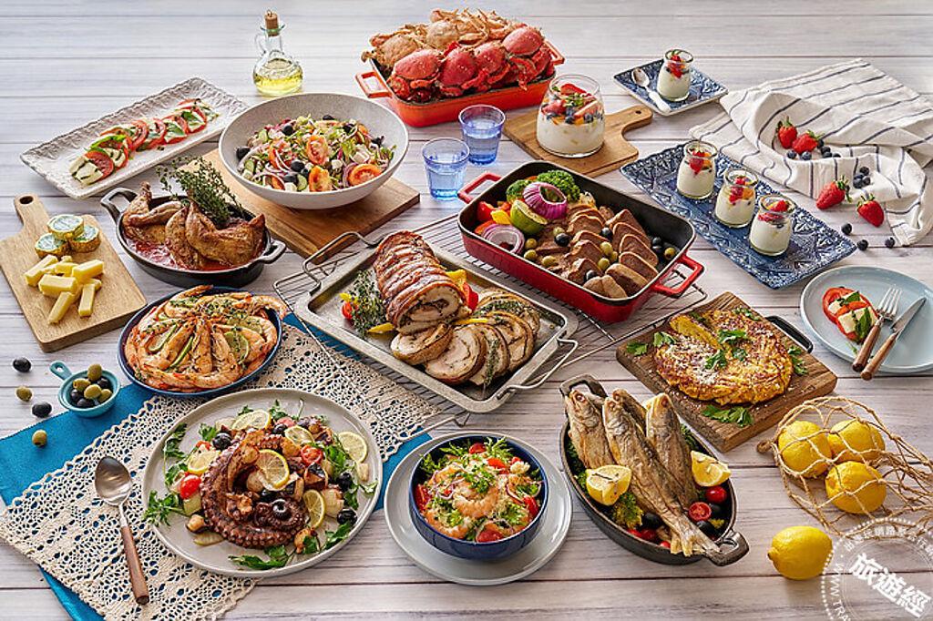 即日起至5月底，不分平假日，敘日午餐及晚餐推出「地中海風格派對」(圖_六福旅遊集團提供)