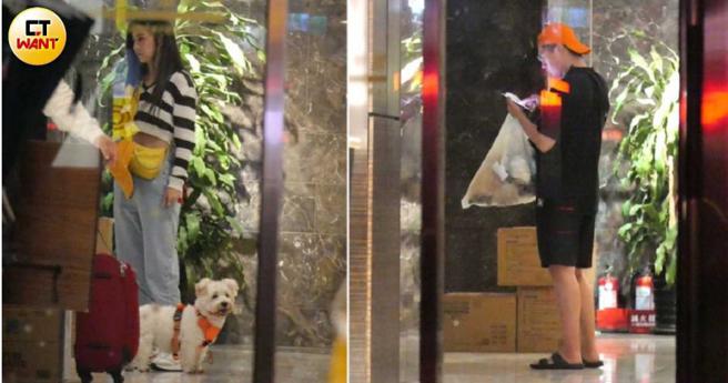 带着狗的林采缇与收工后的晨泓军返回同一个住处。（图／本刊摄影组）