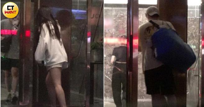 当晚两人又返回同一住处，看来应该是处于同居关系。（图／本刊摄影组）