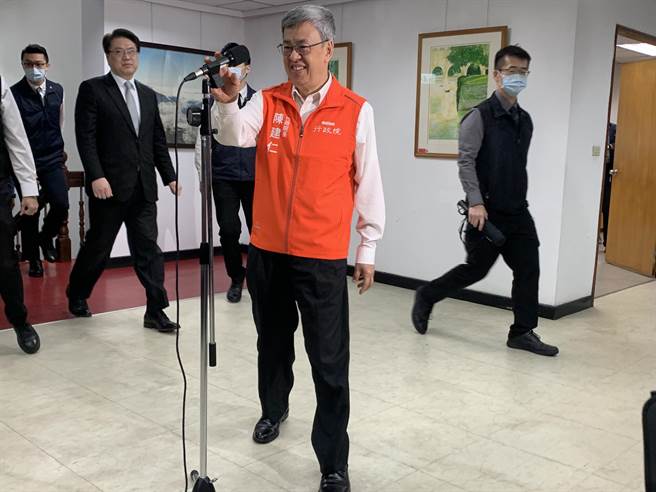 陈建仁表示用不适当的名称还称呼马总统是对他极大的不尊重。（李文正摄）