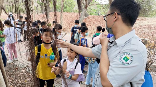 「小小森麟人」第1场环境教育课程4月24日由燕巢安招国小三年级共24位学生参与。(清景麟教育基金会提供)