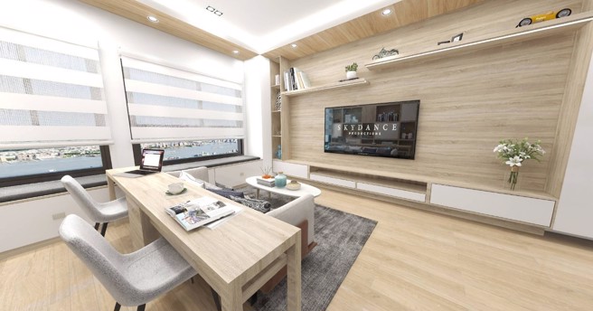 宜诚建设以「平价好宅」的概念已打造超过2万户的好宅。图为新建案「宜诚日日和」。(宜诚建设机构提供)