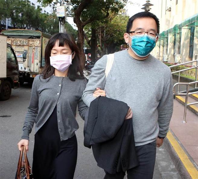 前总统陈水扁的儿子陈致中与媳妇黄睿靓（本报资料照片）