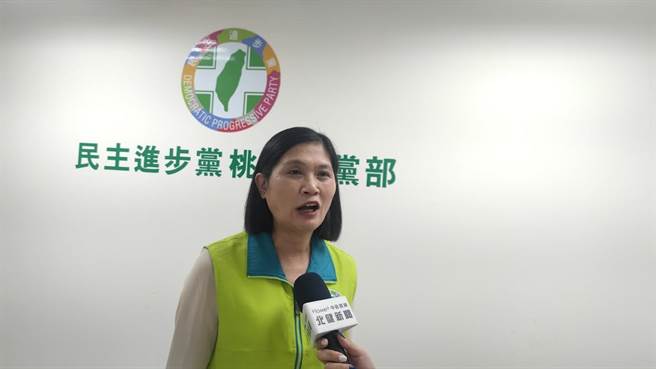 民进党立委今天桃园第1选区初选，图为前议员郭丽华。（赖佑维摄）