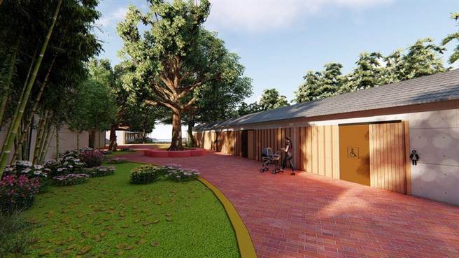 优化工程包括停车场改造绿美化、公厕修缮为友善环境。（苗栗县政府提供／李京升苗栗传真）