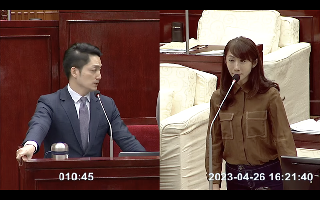 台北市長蔣萬安今赴議會進行第一次追加減預算報告。（截自台北市議會直播頻道）