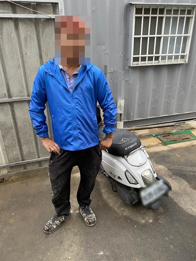 赖姓男子窃走孙姓女子车牌，害孙女收到超速罚单。（高市凤山分局提供／杨舒婷高雄传真）