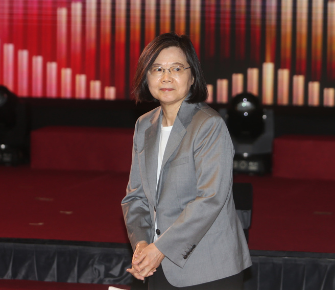 蔡政府拟扩编警政署保二总队并增加军事训练。图为总统蔡英文。（资料照,范扬光摄）