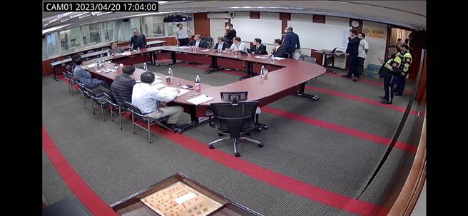 泰山開會錄影畫面(圖／泰山提供)