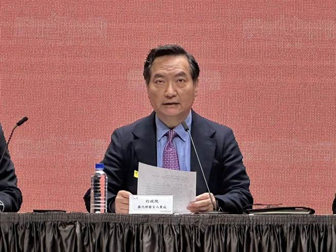 行政院代理发言人罗秉成。（黄婉婷摄）