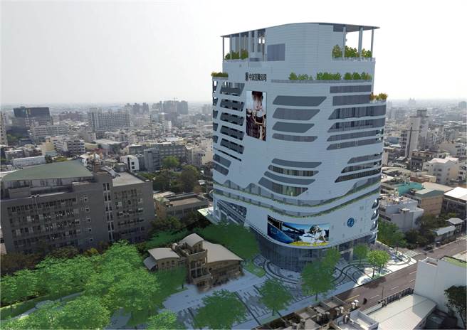 环绕向上的线条并非好看而已，而是结合外环车道设计，立面开窗及线条切割以蝴蝶翅膀语汇形塑，象徵彰化市的蜕变与重生。(彰化县政府提供／吴建辉彰化传真)