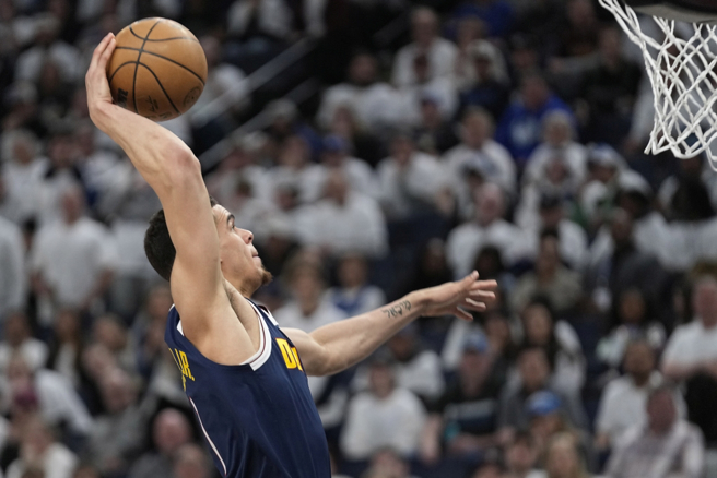 金块前锋Michael Porter Jr.灌篮得分。（美联社资料照）