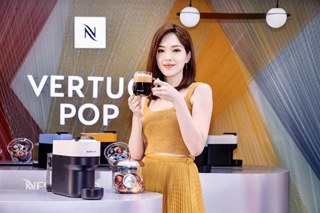 许玮宁今出席咖啡品牌快闪店活动。（罗永铭摄）