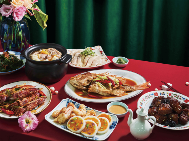  「真珠台湾佳味」是飨宾餐旅推出的创意台菜料理，严选最到味食材，以现代方式料理古早味经典料理。（飨宾集团提供／冯惠宜台中报导）