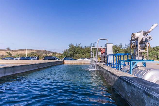 经济部水利署北水局原订本周重启南寮海水淡化机组， 受惠上周春雨天降甘霖，水库大进补，将暂缓启用海淡厂。（新竹市政府提供／王惠慧新竹传真）