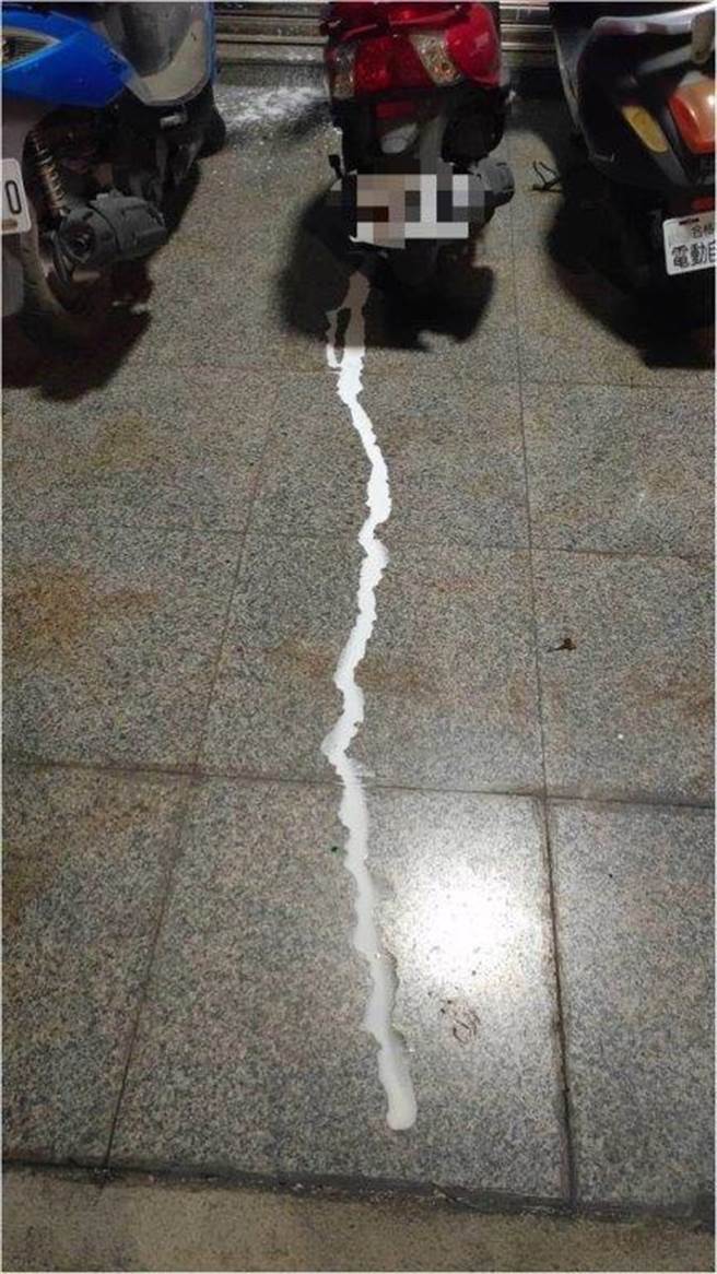 东港镇林男因不满邻居郭男长期用花盆占巷口、影响车辆出入，日前找上对方沟通，不料2人一言不合起了口角还互殴、泼漆。（警方提供／谢佳潾屏东传真）