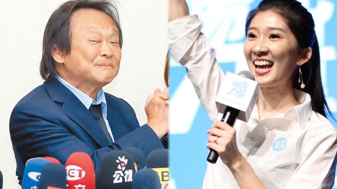 先前传出李明璇（右）2024有可能挑战士林大同立委席次，对手为民进党初选胜出的王世坚（左）。（合成图，中时资料照／李明璇脸书）